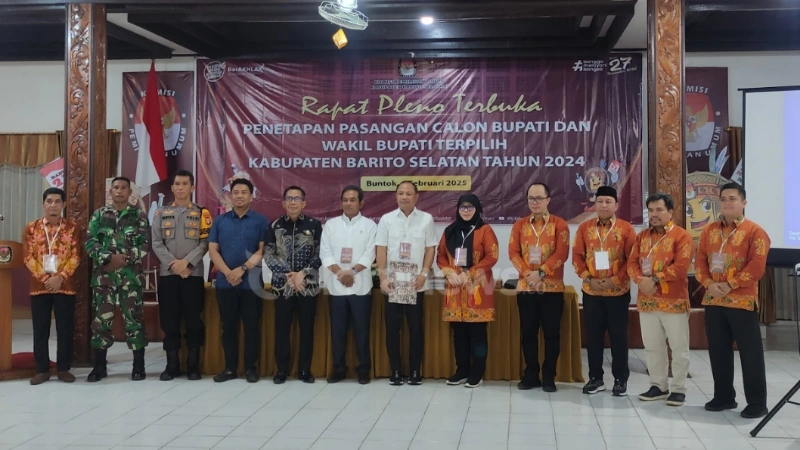 Eddy Raya Syamsuri-Khristianto Yudha Resmi Pimpin Barsel (foto: Geloranews.co)