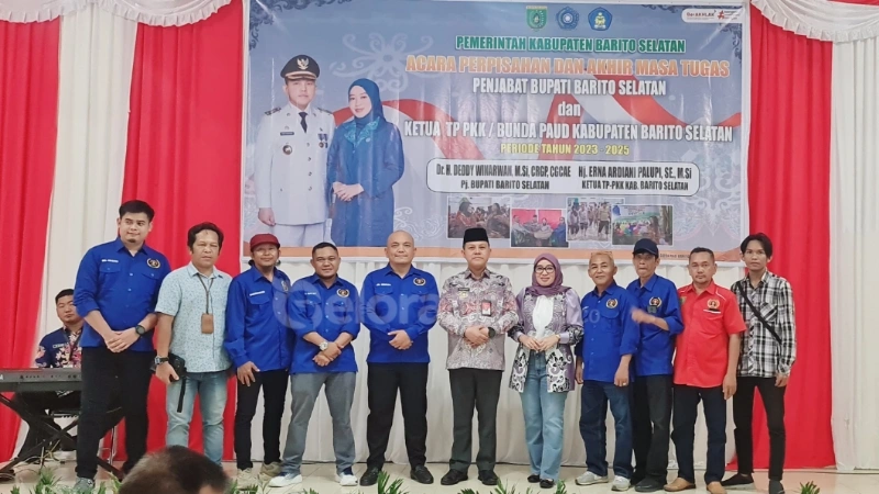 Perpisahan Pj Bupati Barsel Deddy Winarwan (foto: Geloranews.co)