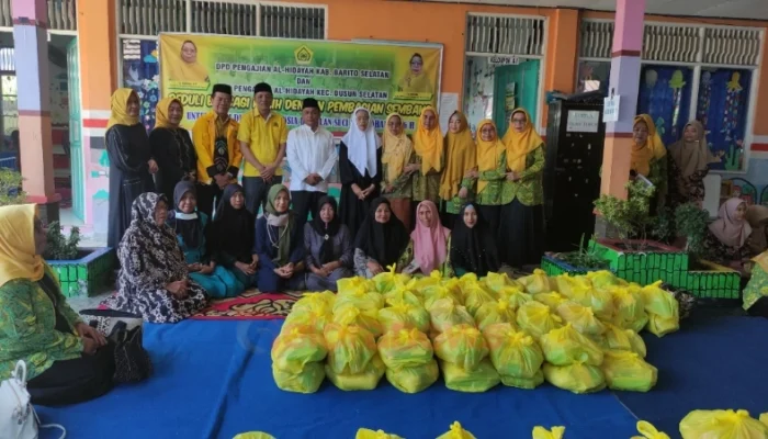 Pengajian Al-Hidayah Barsel Bagikan 75 Paket Sembako Jelang Ramadhan