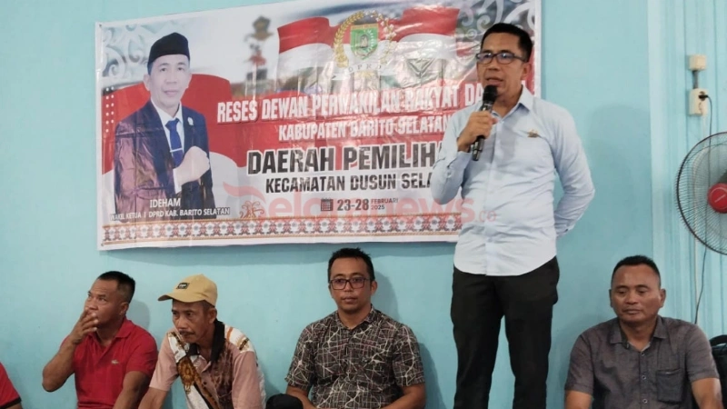 Wakil Ketua I DPRD Barito Selatan, Ideham (foto: Geloranews.co/dok)