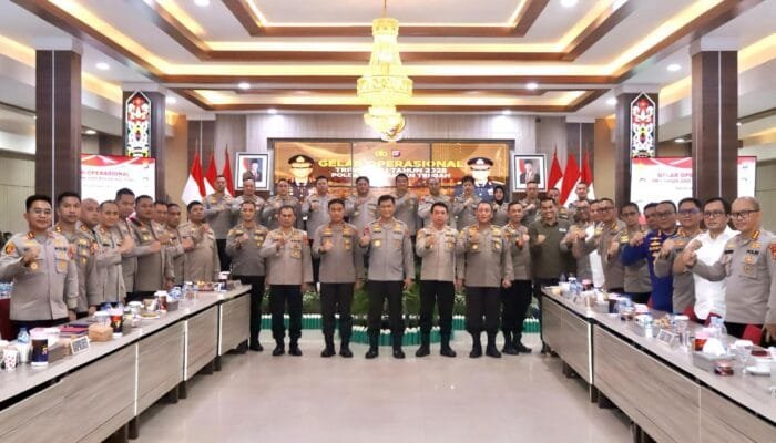 Kapolres Barito Selatan Ikuti Gelar Operasional TW I 2025 di Polda Kalteng