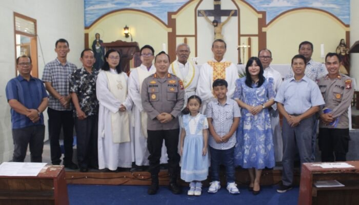 Pelaksanaan Minggu Kasih, Kapolres Barsel Ajak Jemaat Jaga Kamtibmas di Bumi Dahani Dahanai Tuntung Tulus