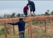 Satgas TMMD ke-124 Siapkan Kandang Ayam Dukung Ketahanan Pangan Warga