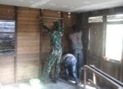 Perehaban RTLH di Desa Talio Dikebut Satgas TMMD Reguler ke-124