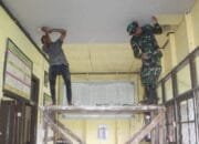 Satgas TMMD Kodim 1012/Buntok Percepat Perehaban SDN 2 Karau Kuala Lewat Pembagian Tugas Terstruktur