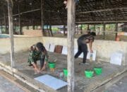 Rehab Pasar Desa Talio, Satgas TMMD ke-124 Kodim 1012/Buntok Tingkatkan Fasilitas Perdagangan