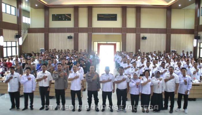 Dukung Swasembada Pangan, Pemkab dan Polres Barsel Gelar Sosialisasi Program Ketahanan Pangan Desa