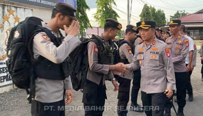 Kapolres Barsel Pimpin Apel Kesiapan Pengamanan PSU di Barito Utara