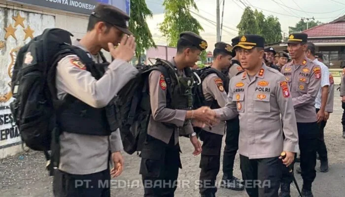 Kapolres Barsel Pimpin Apel Kesiapan Pengamanan PSU di Barito Utara