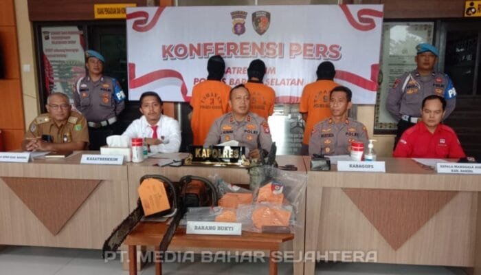 Tiga Tersangka Pembakaran Lahan di Barito Selatan Diamankan Polres, Satu Pemberi Upah Masih Buron