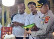 Kapolres Barsel Bersama Satgas Pangan Sidak Pasar Cegah Peredaran Beras Oplosan
