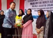 Riri Fardani Hadiri Kick Off Gerakan Pangan Murah di Polres Barsel.