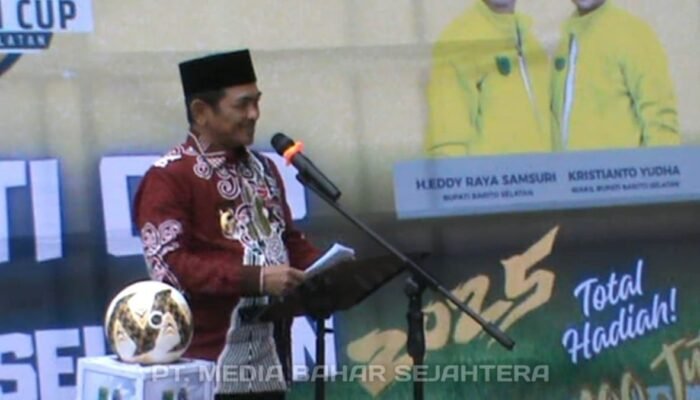 Wabup Khristianto Yudha Buka Turnamen Sepak Bola Bupati Cup 2025 di Barito Selatan