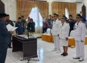 Wabup Barsel Kukuhkan Perpanjangan Jabatan Tiga Kepala Desa