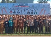 Ketua DPRD Barsel Hadiri Apel Gabungan, Bupati Eddy Raya Tekankan Persatuan