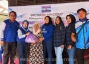 HUT ke-24 Partai Demokrat, DPC Barsel Bagikan 600 Paket Sembako dan Bantu Pendidikan