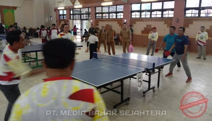 Wakil Bupati Barito Selatan Resmi Buka Turnamen Tenis Meja, Lomba Melukis dan Pidato Bahasa Daerah