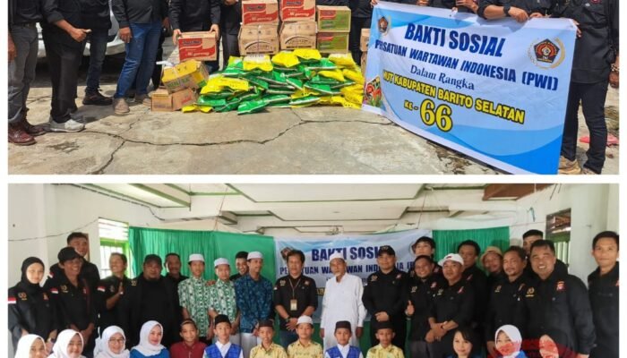Sambut HUT Barsel ke-66, PWI Bagikan Sembako ke Panti Asuhan dan Warga Kurang Mampu