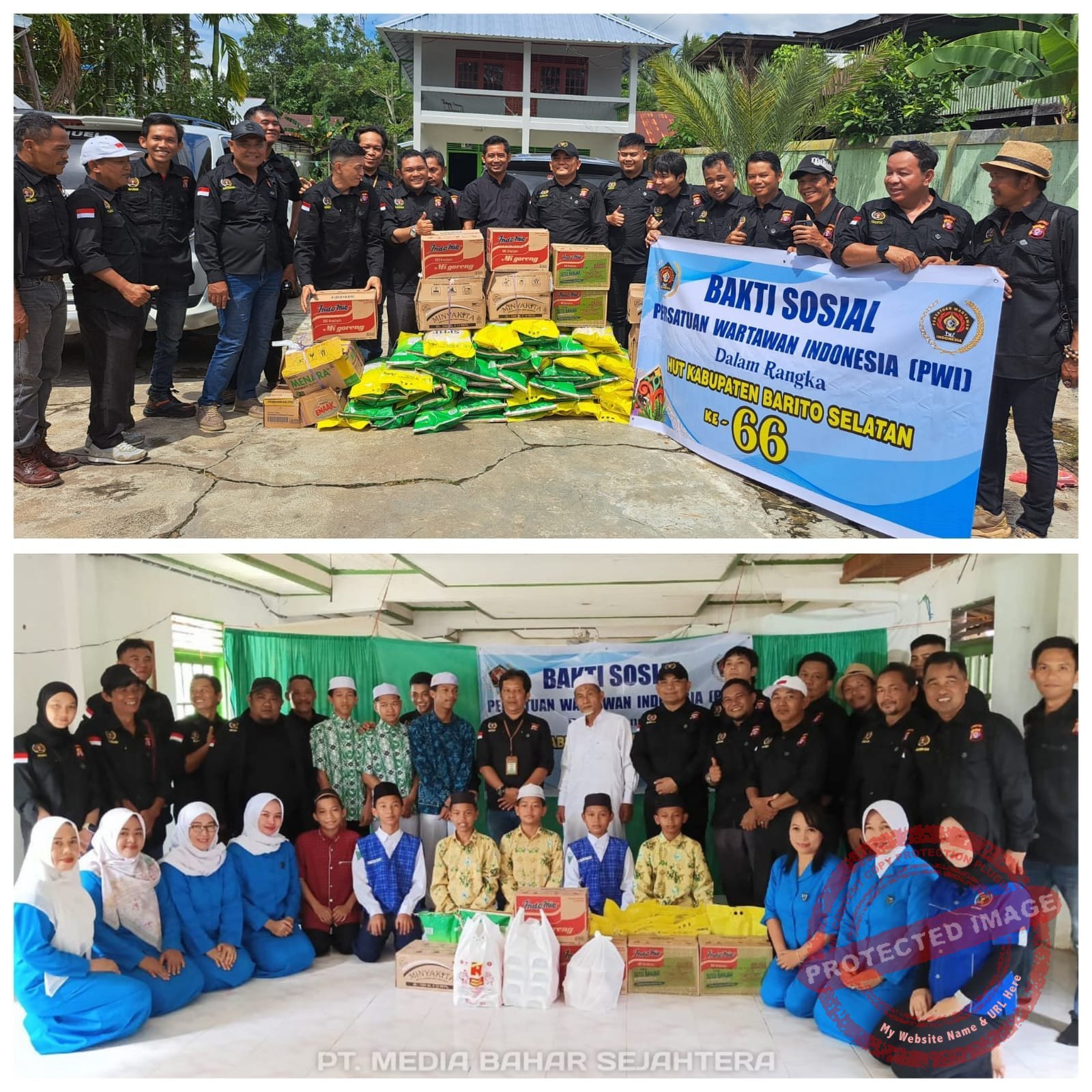 sambut-hut-barsel-ke-66,-pwi-bagikan-sembako-ke-panti-asuhan-dan-warga-kurang-mampu