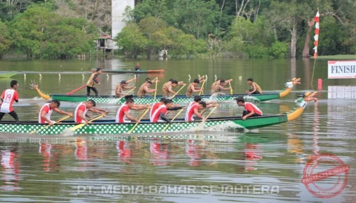 Bupati Cup Dayung Dragon Boat Meriahkan HUT Barsel ke-66