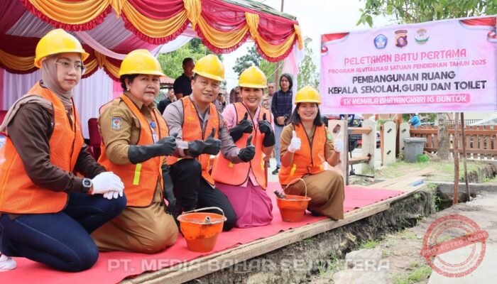 Kapolres Barsel Hadiri Peletakan Batu Pertama Renovasi TK Kemala Bhayangkari 16 Buntok