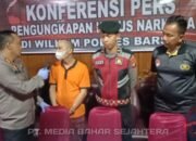 Polres Barsel Berhasil Sergap Residivis Narkoba Bersenjata Airsoftgun