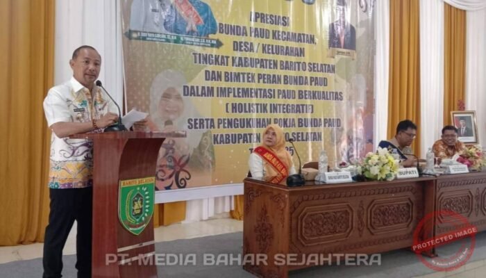 Ketua Bunda PAUD Barsel Lantik Pokja PAUD Periode 2025–2030, Di Hadiri Bupati.