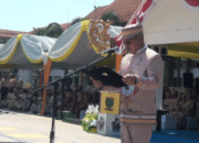 Ketua DPRD Barsel Bacakan Teks UUD 1945 pada HUT ke-66 Barito Selatan