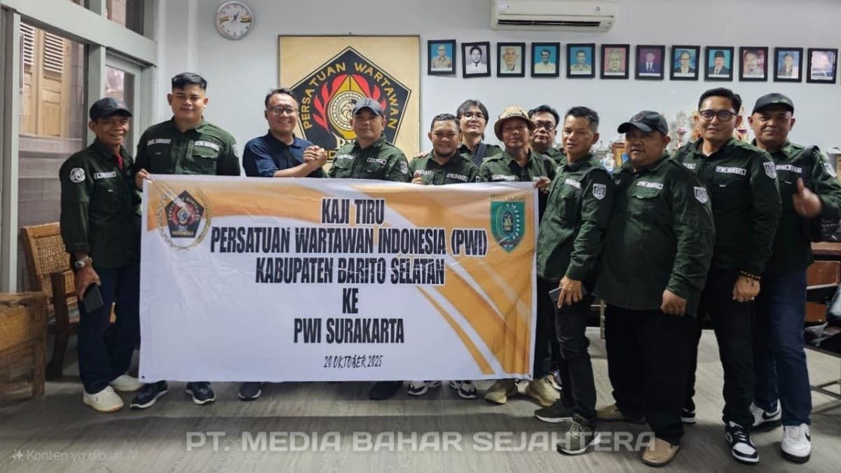 pwi-barito-selatan-lakukan-kaji-tiru-ke-pwi-surakarta,-perkuat-kapasitas-dan-kelembagaan-organisasi