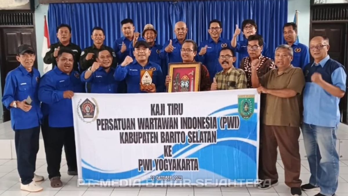 pwi-barito-selatan-lakukan-kaji-tiru-ke-pwi-diy,-fokus-tingkatkan-profesionalisme-dan-kesejahteraan-anggota