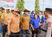 APEL AKBAR KEBANGSAAN, KAPOLRES BARSEL AJAK BURUH DAN OJOL SINERGI CIPTAKAN KAMTIBMAS AMAN‎