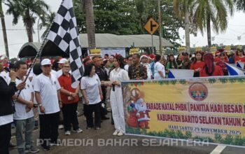 phbk-barito-selatan-gelar-parade-natal,-dilepas-oleh-asisten-ii-setda-barsel-di-taman-iring-witu-buntok