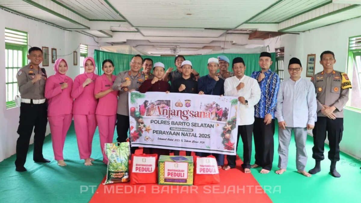 sambut-suka-cita-natal,-kapolres-barsel-bersama-ketua-bhayangkari-gelar-anjangsana-kasih