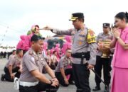 Kapolres Barsel Pimpin Upacara Korp Raport Kenaikan Pangkat 29 Personel