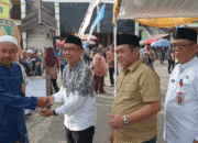 Wakil Ketua I DPRD Serahkan Sembako Saat Peresmian Pasar Ramadan Barito Selatan