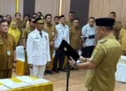 Hawinu B Handen Resmi Jabat Sekretaris DPUPR Barito Selatan, Bupati Tekankan Penguatan Kinerja Infrastruktur