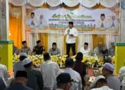 Wabup Barsel Safari Ramadan di Desa Muka Haji, Serahkan Bantuan Karpet untuk Masjid Al Munir