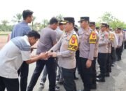 Kapolres Barsel Pimpin Apel Pagi dan Halalbihalal Bersama Personel