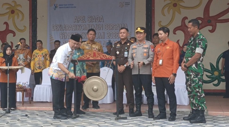 gong-ditabuh,-sensus-ekonomi-2026-resmi-dimulai-di-barito-selatan:-bupati-eddy-raya-serukan-“catat-setiap-denyut-ekonomi-rakyat”