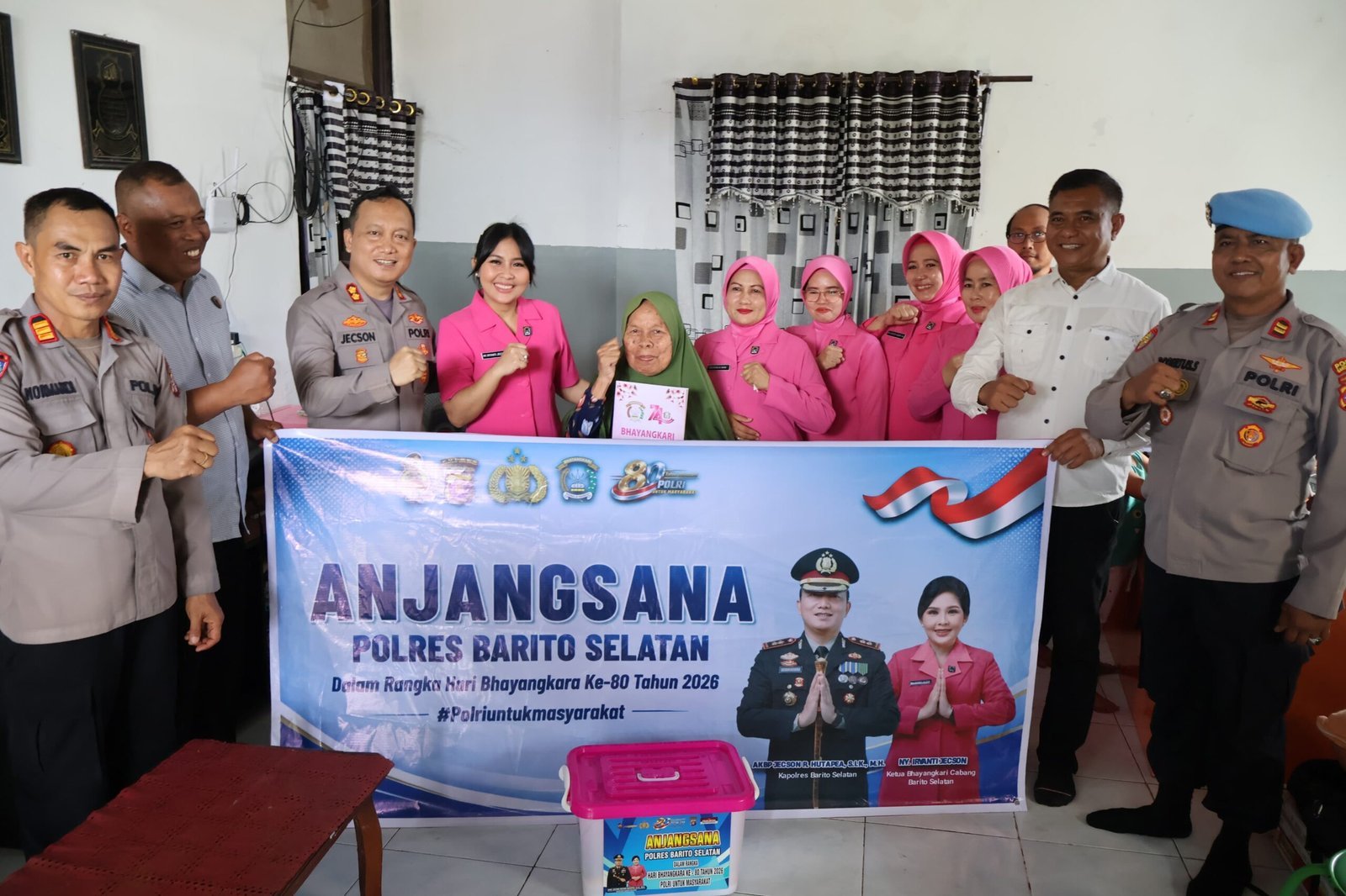 anjangsana-hari-bhayangkara-ke-80,-kapolres-barsel-pererat-silaturahmi-dengan-purnawirawan-polri