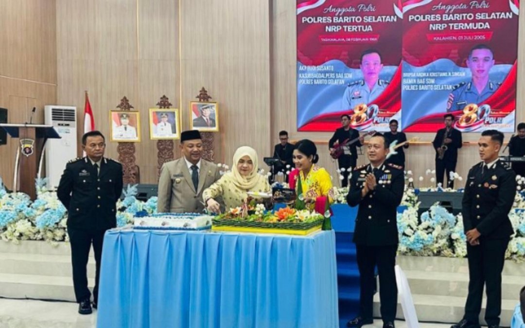 bupati-barito-selatan-hadiri-syukuran-hari-bhayangkara-ke-80,-tegaskan-sinergi-pemda-dan-polri-untuk-masyarakat