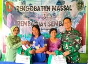 Kodim 1012/Buntok Gelar Bakti Sosial yaitu  Pengobatan Massal  dan Bagi Sembako, Peringati HUT Ke-1 Kodam XXII/Tambun Bungai