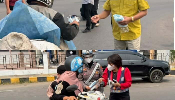 2.000 Masker Gratis Dibagikan, Pemkab Barsel Bergerak Cepat Cegah Dampak Kabut Asap dan ISPA