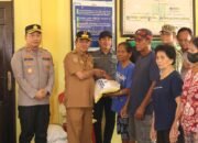 Wabup Barsel Serahkan Bantuan Cadangan Pangan Di Madara dan Minta Warga Jangan Bakar Lahan