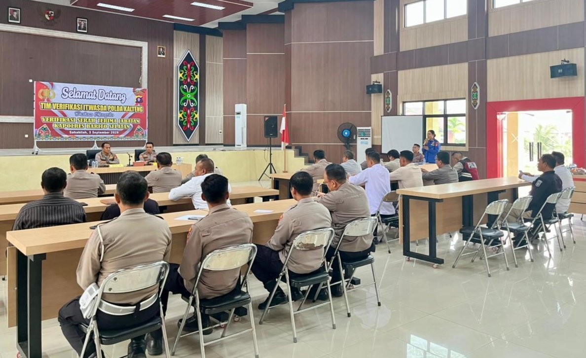 jelang-pergantian-kapolres,-tim-itwasda-polda-kalteng-turun-ke-barsel