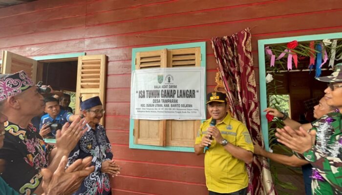 Wabup Barsel Resmikan Balai Adat Isa Tunun Ganap Langar, Tekankan Pelestarian Budaya dan Gotong Royong