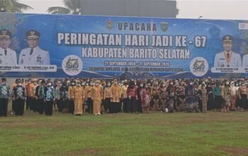 gubernur-agustiar-sabran-pimpin-upacara-hut-ke-67-barito-selatan,-ajak-warga-jaga-persatuan