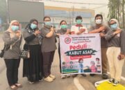 Kabut Asap Karhutla Makin Pekat, IDI Barsel Bagikan 500 Masker Gratis ke Warga