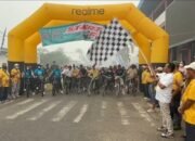 Ratusan Peserta Ramaikan Fun Bike HUT ke-67 Barsel, Wabup Khristianto Yudha Kibarkan Bendera Start