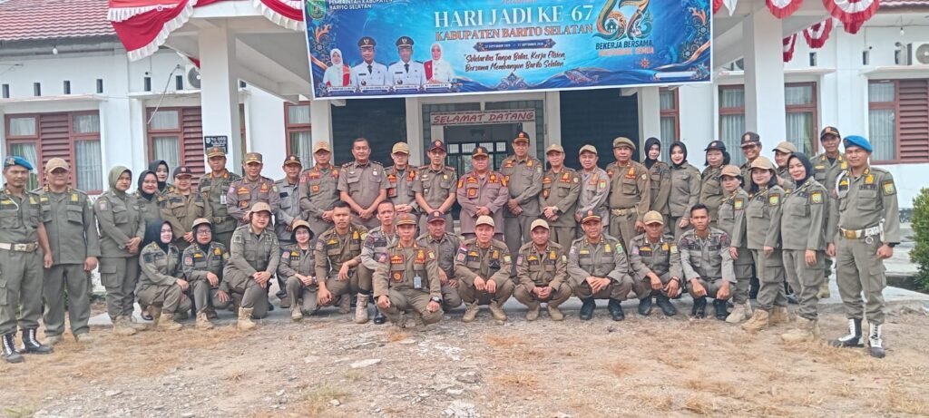 satpol-pp-barito-selatan-gelar-apel-hari-kesaktian-pancasila,-teguhkan-nilai-pancasila-dalam-pelaksanaan-tugas